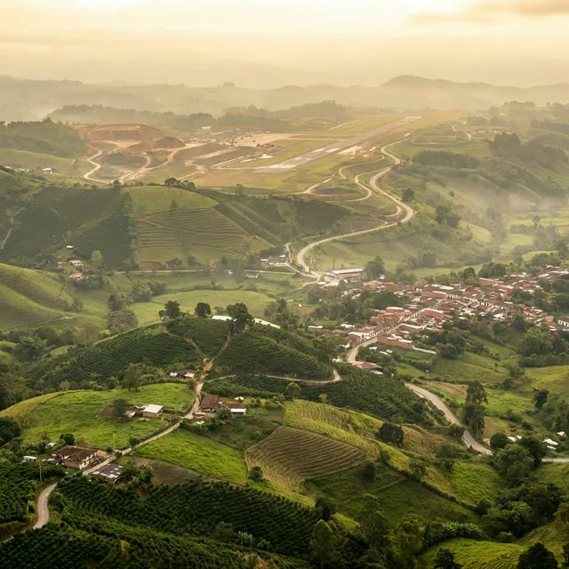 Travel view representing Palestina in Caldas, Colombia