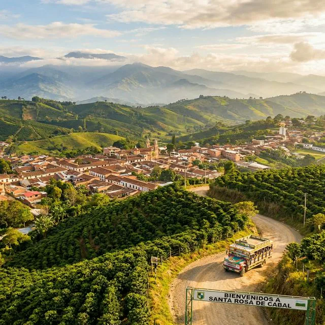 Travel view representing Risaralda in Caldas, Colombia