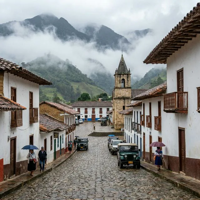 Travel view representing Almaguer in Cauca, Colombia