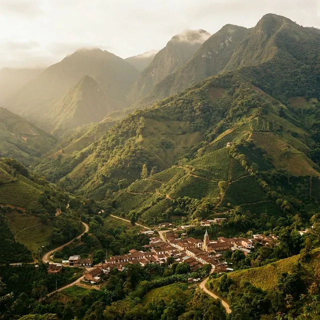 Travel view representing Argelia in Cauca, Colombia