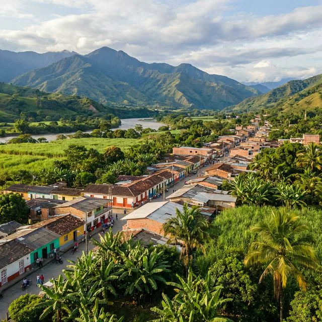 Travel view representing Buenos Aires in Cauca, Colombia