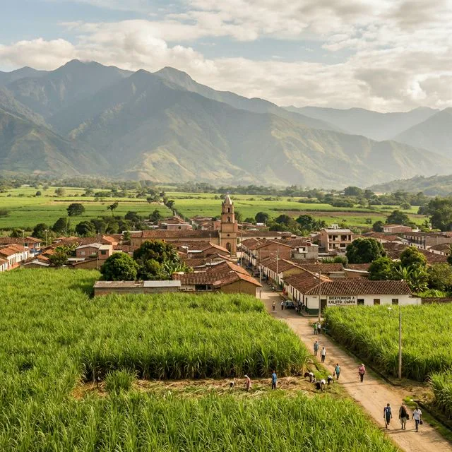 Travel view representing Caloto in Cauca, Colombia