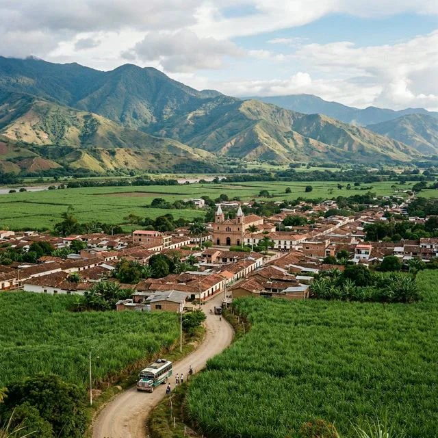 Travel view representing Corinto in Cauca, Colombia