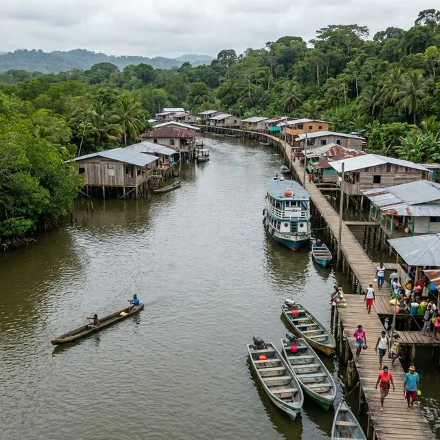 Travel view representing Guapi in Cauca, Colombia