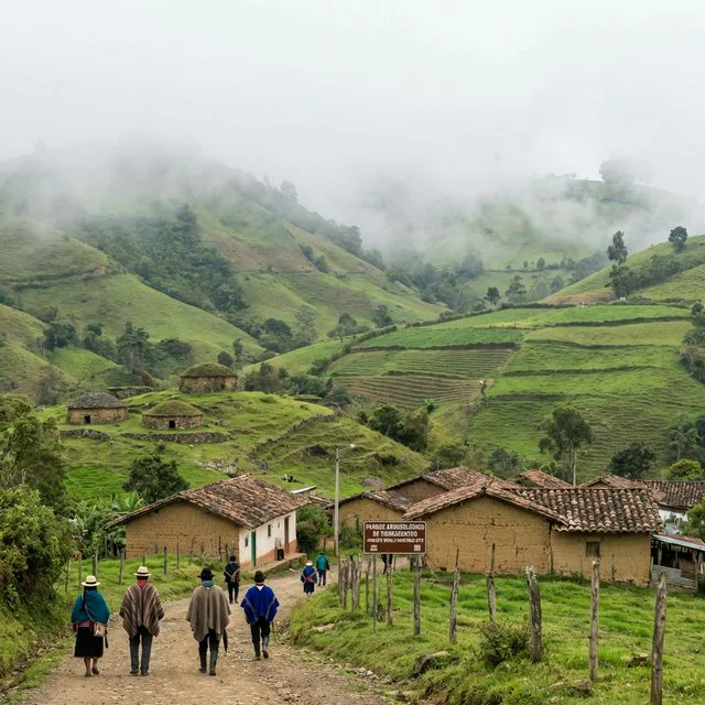 Travel view representing Inzá in Cauca, Colombia