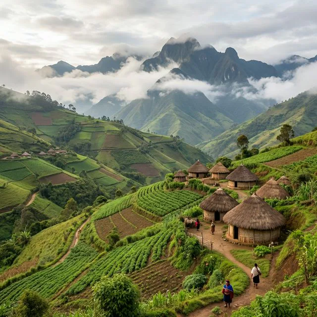 Travel view representing Jambaló in Cauca, Colombia