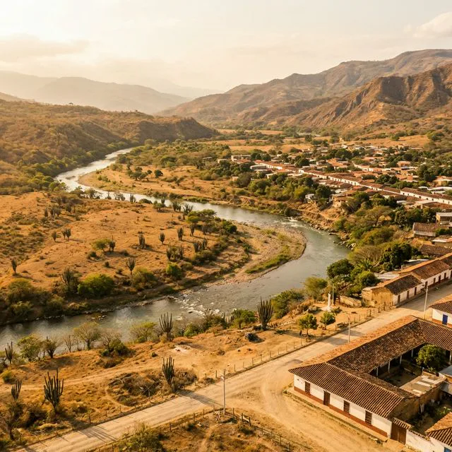 Travel view representing Mercaderes in Cauca, Colombia
