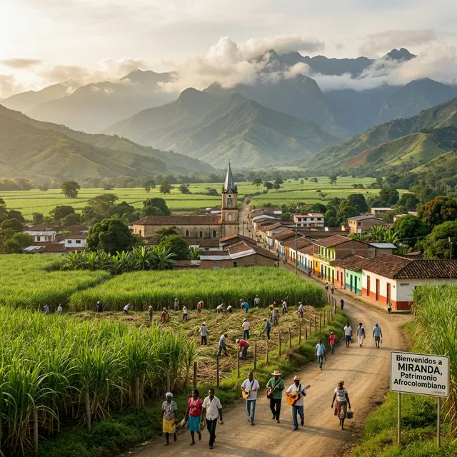Travel view representing Miranda in Cauca, Colombia