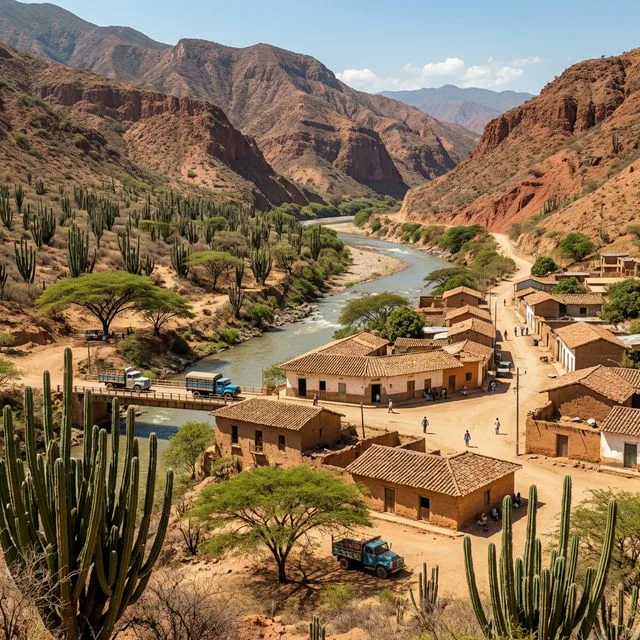 Travel view representing Patía in Cauca, Colombia