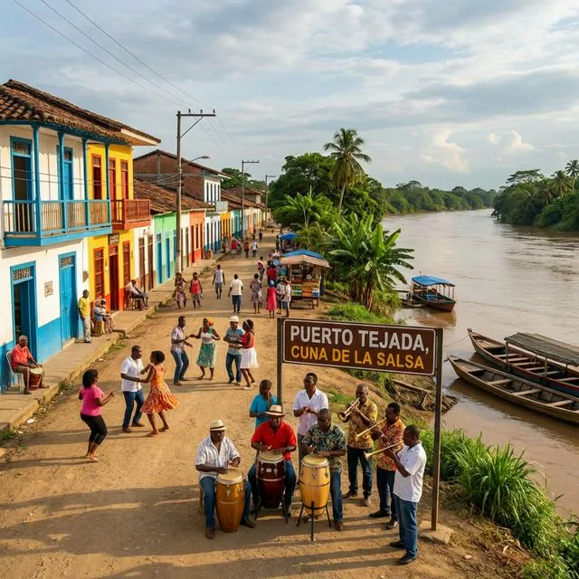 Travel view representing Puerto Tejada in Cauca, Colombia