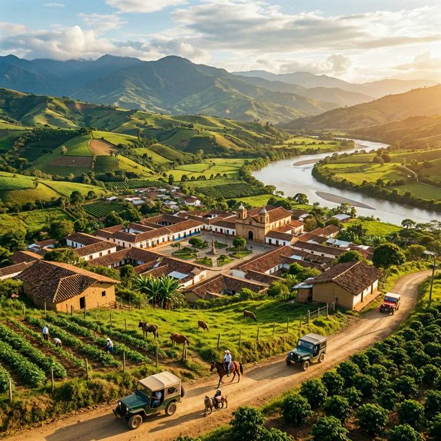 Travel view representing Rosas in Cauca, Colombia