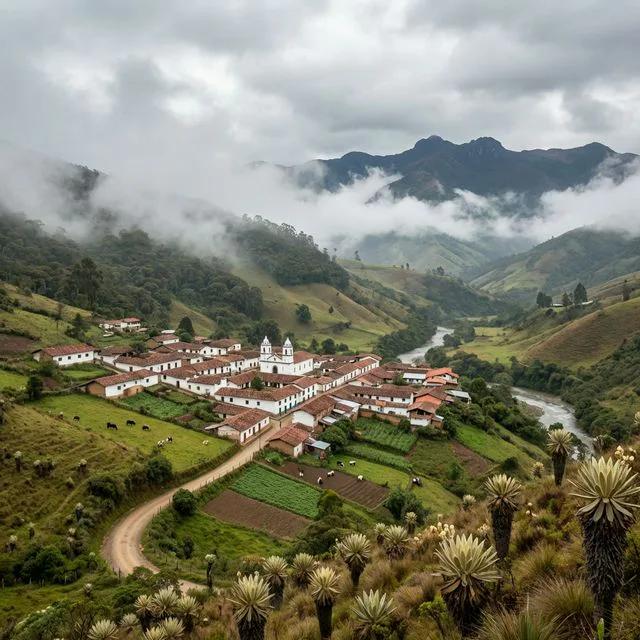 Travel view representing San Sebastián in Cauca, Colombia