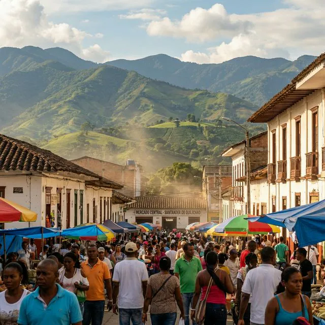 Travel view representing Santander de Quilichao in Cauca, Colombia