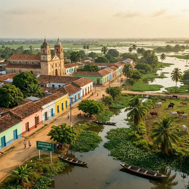 Travel view representing Chiriguaná in Cesar, Colombia