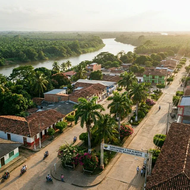 Travel view representing San Alberto in Cesar, Colombia
