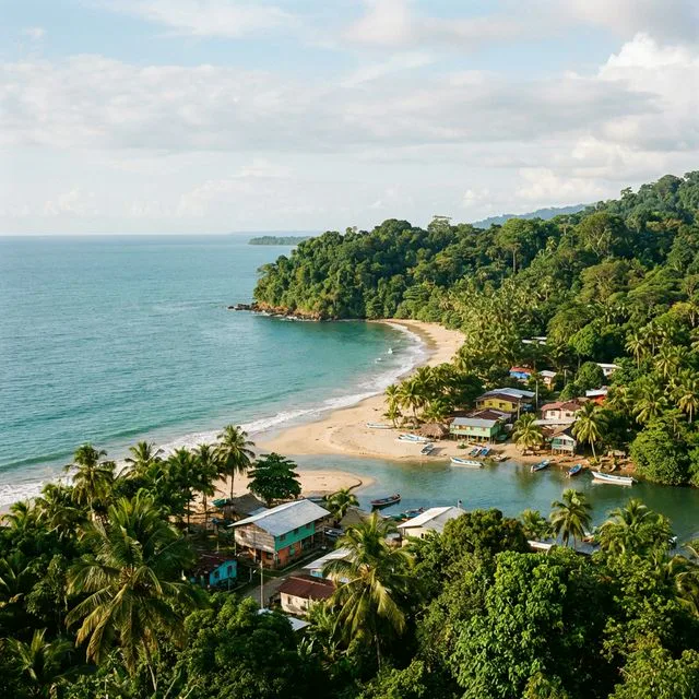 Travel view representing Acandí in Chocó, Colombia