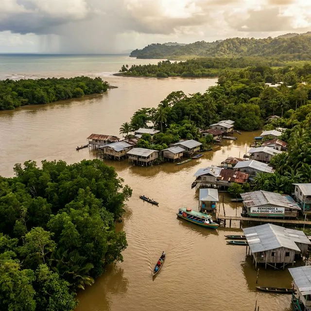 Travel view representing Bajo Baudó in Chocó, Colombia