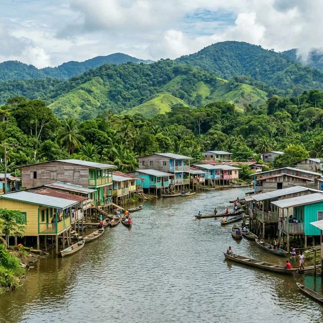 Travel view representing Condoto in Chocó, Colombia