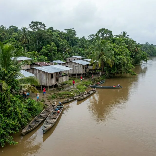 Travel view representing Medio Atrato in Chocó, Colombia