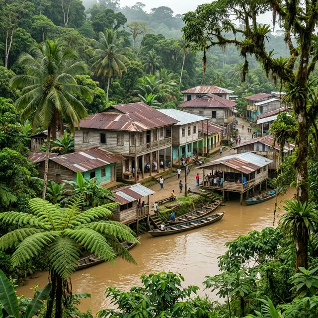 Travel view representing Nóvita in Chocó, Colombia