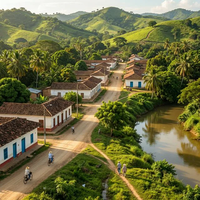 Travel view representing Chimá in Córdoba, Colombia