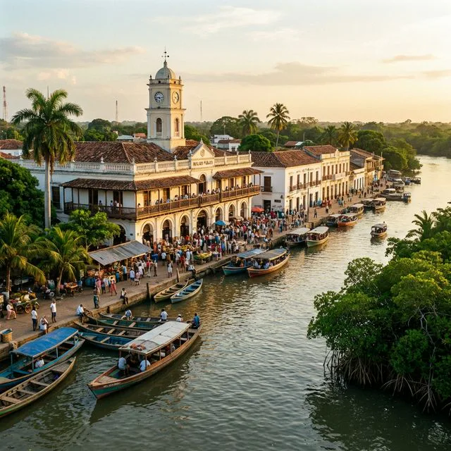 Travel view representing Lorica in Córdoba, Colombia