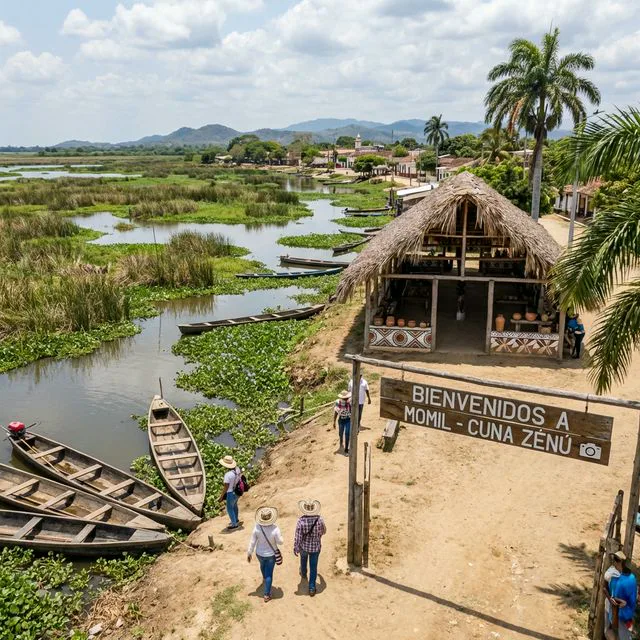 Travel view representing Momil in Córdoba, Colombia
