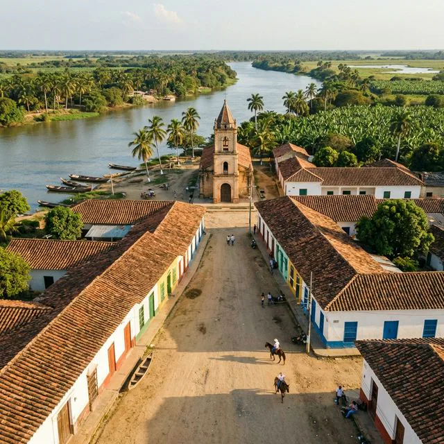 Travel view representing Purísima in Córdoba, Colombia