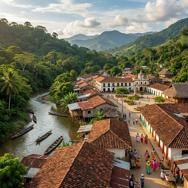 Travel view representing San José de Uré in Córdoba, Colombia