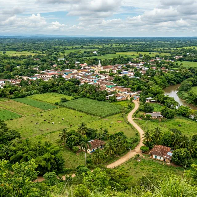 Travel view representing Valencia in Córdoba, Colombia