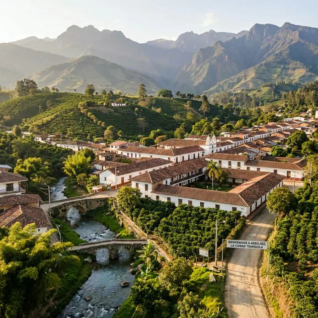 Travel view representing Arbeláez in Cundinamarca, Colombia