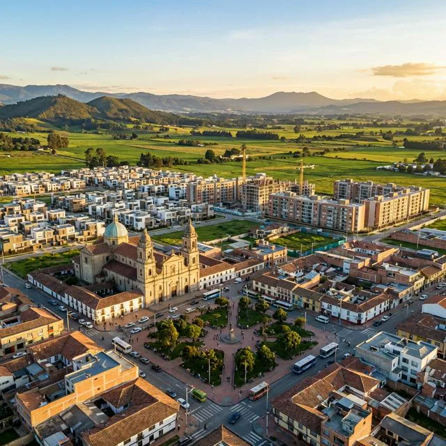 Travel view representing Cajicá in Cundinamarca, Colombia