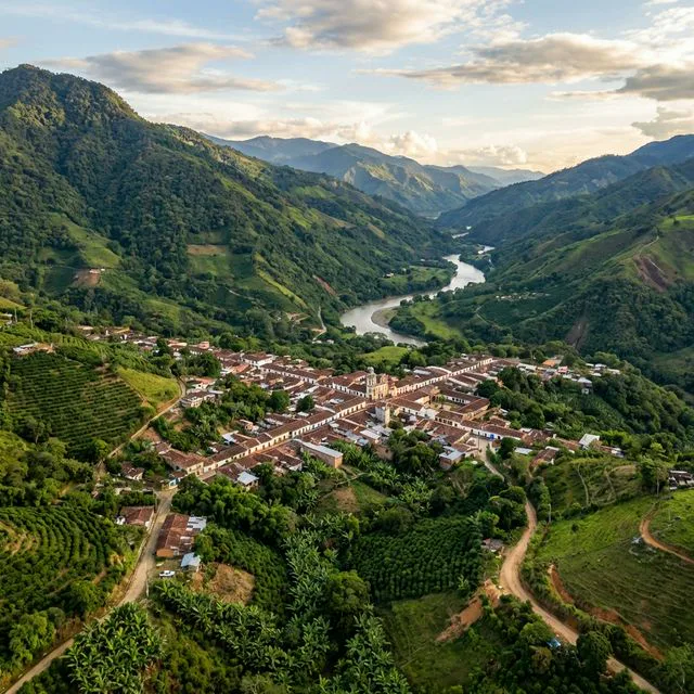 Travel view representing Caparrapí in Cundinamarca, Colombia