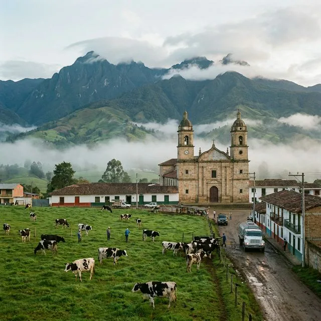 Travel view representing Carmen de Carupa in Cundinamarca, Colombia