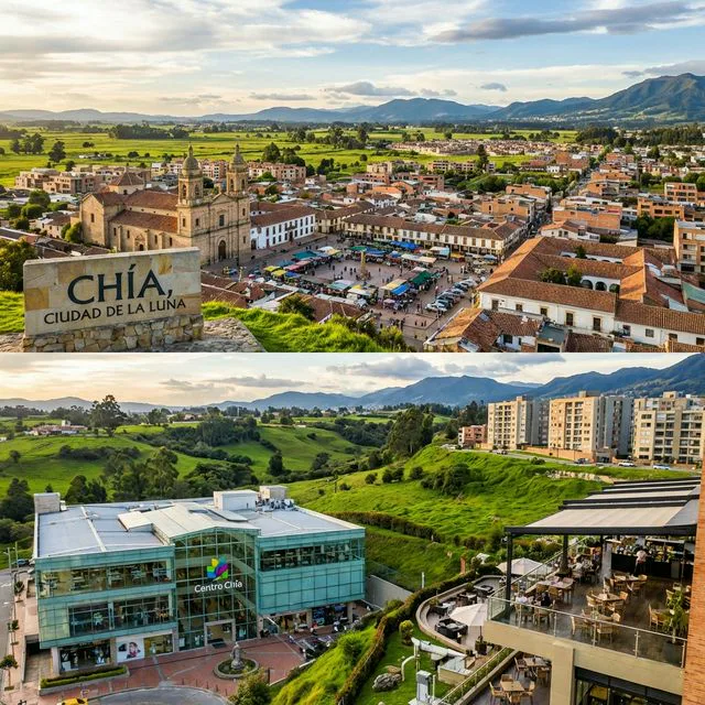 Travel view representing Chía in Cundinamarca, Colombia