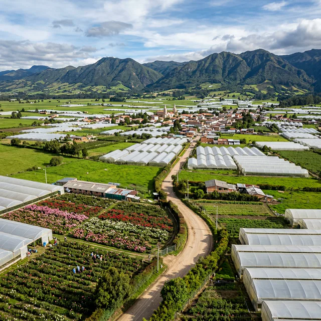 Travel view representing El Rosal in Cundinamarca, Colombia