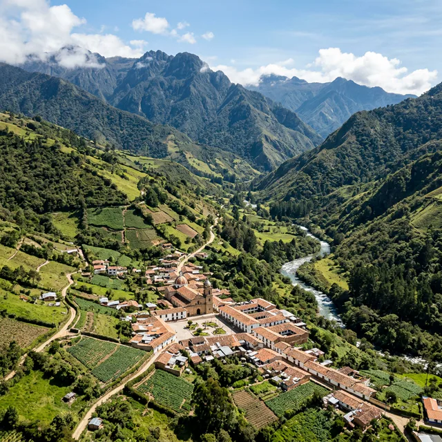 Travel view representing Fomeque in Cundinamarca, Colombia