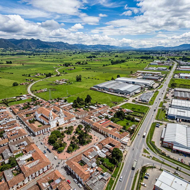 Travel view representing Funza in Cundinamarca, Colombia