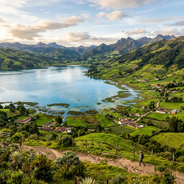 Travel view representing Fúquene in Cundinamarca, Colombia