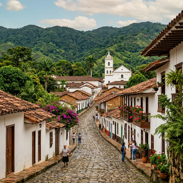 Travel view representing Guaduas in Cundinamarca, Colombia