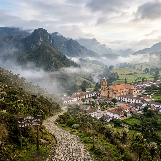 Travel view representing Guasca in Cundinamarca, Colombia