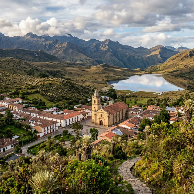 Travel view representing Junín in Cundinamarca, Colombia