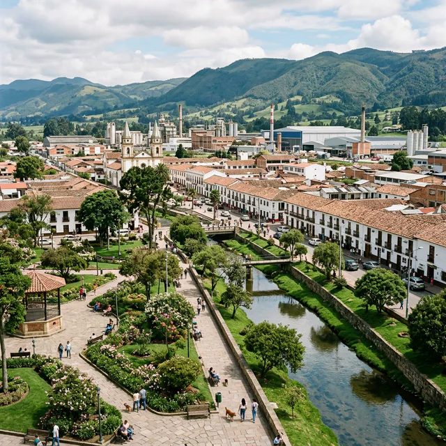 Travel view representing Madrid in Cundinamarca, Colombia