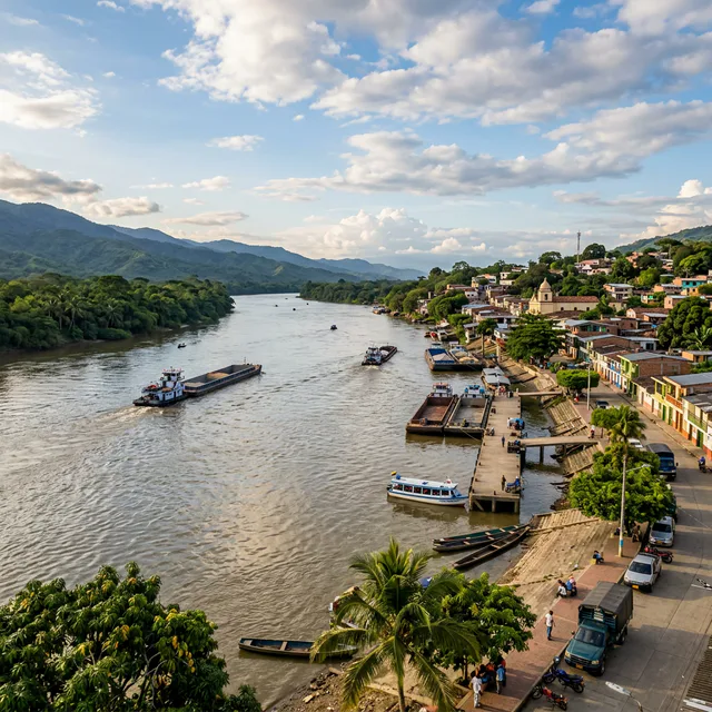 Travel view representing Puerto Salgar in Cundinamarca, Colombia