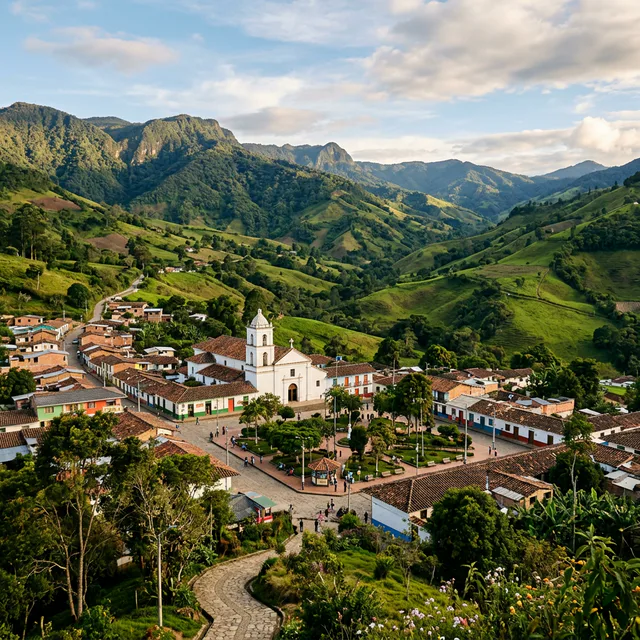 Travel view representing San Cayetano in Cundinamarca, Colombia