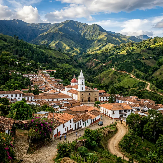 Travel view representing San Juan de Río Seco in Cundinamarca, Colombia