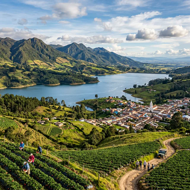 Travel view representing Sibaté in Cundinamarca, Colombia