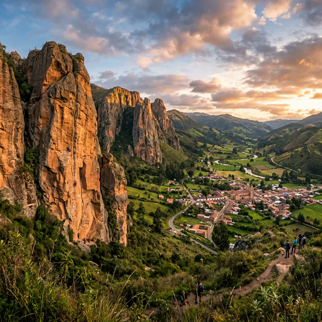 Travel view representing Suesca in Cundinamarca, Colombia