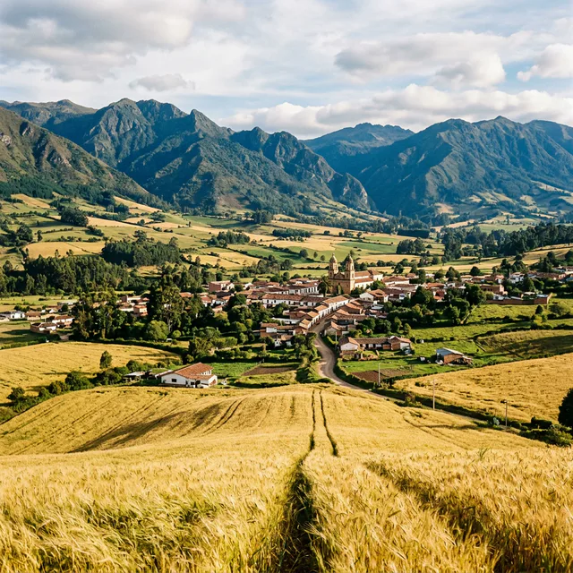 Travel view representing Susa in Cundinamarca, Colombia