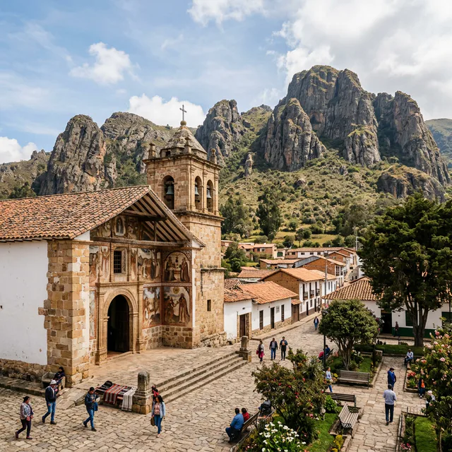 Travel view representing Sutatausa in Cundinamarca, Colombia